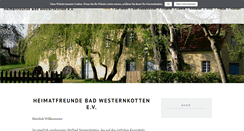 Desktop Screenshot of heimatverein-badwesternkotten.de